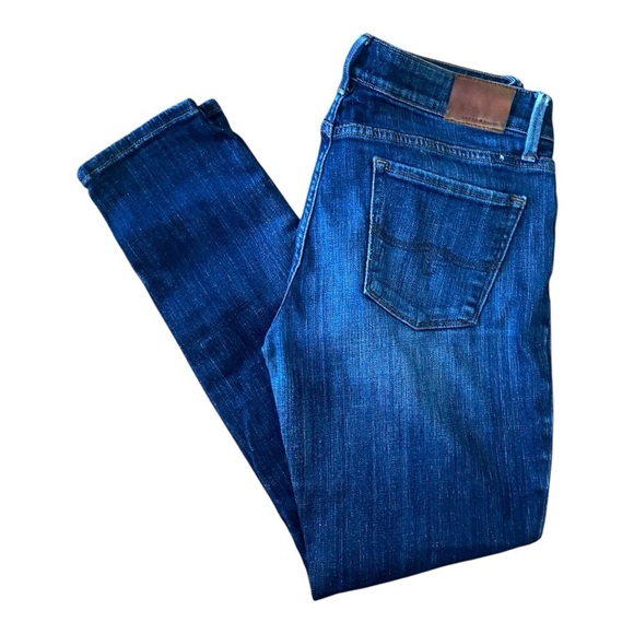 Lucky Brand Dark Blue Lolita Skinny Cotton Jeans - Picture 3 of 6